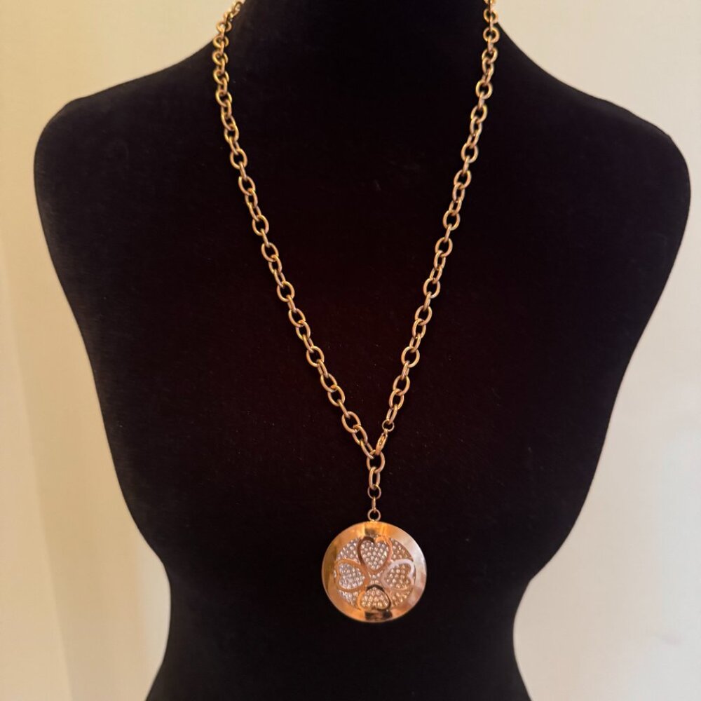 Clover/Crystal Necklace-TREND ALERT